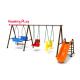 Specifically Tailored Playground Swing Set Large Safety Area For Amusement Park