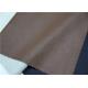 Embossed Brown Faux Leather Fabric , Faux Leatherette Fabric Abrasion Resistant