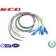 12 colors PVC Fiber Optic Pigtail Single Mode FTTH Fiber to The Home SC Type