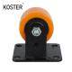 5 Inch Top Plate Trolley Cart Caster with Customization Option and Rotating Wheel