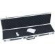 Long Aluminum Snooker Case Black Pool Case For Cue Wave Foam Glued Aluminum Cue Case