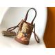 Metallic Flower Louis Vuitton Neverfull Bucket Bags M81724