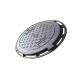 High Strength Ductile Iron Manhole Cover Rustproof For Sidewalk Highway