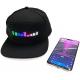 Animated Sign Bluetooth LED Hat Programmable Message Black Cap