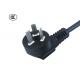 Chinese Standard Flat Appliance Cord , China Power Lead AC Magnetic Power Plug