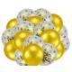 Glod + Gold Balloons + White Balloons + Confetti Balloons w/Ribbon | Rosegold Balloons for Parties