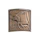 Contemporary Wall Art Metal Bronze Relief For Indoor Decoration Soft Texture