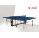 Special U Form Foldable Table Tennis Table Indoor With Y Form Leg / Wheels
