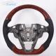 Custom Mahogany Ford Carbon Fiber Steering Wheel Smooth Leather F150