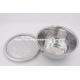 20cm Wholesale price big basin stainless steel oil lid basin kitchen water bowl round soup stock pot with cover