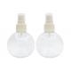24410 100ml Round Shape PET Plastic Sprayer Bottle For Cosmetic Packaging