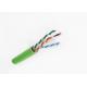 Low Smoke Zero Halogen Networking Cat6 Utp Cable 500Mzh Frequency Solid 100% Copper