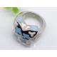 Women Colorized Decoration Enamel Band Stainless Steel Ring1130888
