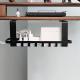 Convenient Hook Type Desk Cable Management Tray Bending Metal Wire Cable Holder Black