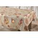 Polyester Square Tablecloth Wrinkle Stain Resistant Easy Care Fabric Fits Square