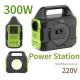 300W Emergency Energy Camping Lithium Battery Portable Power Station with Us AC Socket