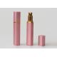 Pink Engraved Glass Travel Perfume Atomiser Bottles 12ml Rectangular Shape