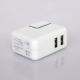 Over Voltage 5.0V-1A/2A 2 USB Dual USB AC Adapter For IPhone / IPad / IPod / Mobile Phone