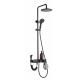 OEM Black Brushed Nickel Stainless Steel Shower Set Wall Mounted