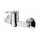 High Gloss Mirror Chrome One Lever Shower Mixer Faucet Easy Cleaning