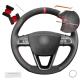 Fan Club Design Style Steering Wheel Cover for Seat Leon 5F Mk3 Ibiza 6J Arona Alhambra