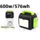 600W258*212*249mm Portable Power Station Solar Generator with Ternary Lithium Battery