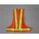 Foldable, high reflectivity, waterproof luminous LED safety vest for search and rescue