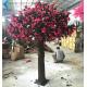 Red Artificial Flower Tree , Faux Azalea Tree For Spring Landscape Decoration