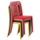 Contemporary Design Stackable Full PP Resin Plastic Dining Chair for Banquet and Outdoor Indoor Durable