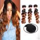 Soft And Silky Body Wave Ombre Human Hair Extensions Bright Brown Color