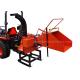 8 Inch Pto Powered Chipper , 2 Cutting Knives Pto Wood Chipper For Compact Tractor