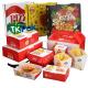 Custom Printed Recyclable Fast Food Box For Fried Chicken And French Fries Packaging Food Snack Burger Packaging Box