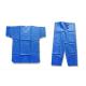 3XL Dark Blue SMS Disposable Scrub Suit With Short Sleeve