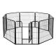 Removable PP Tray Foldable Metal Dog Crate Rust Proof  Iron Wire Material