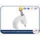 Plastic Material 7mm White Circle Square Cable Fixing Clips With 304 Steel Nails