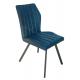 High Breathability Fabric Upholstered Dining Chairs Heavy Duty Steel Legs