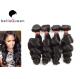 Indian 6A Remy Hair Natural Black Loose Wave Human Hair Weaving Without Chemical