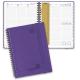 Weekly Academic Planner Purple Softcover Spiral Planner With Hourly Schedule And Monthly Tabs