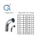 45 Degree V Profile Straight Reducing Elbow Pipe Fittings Chemical Properties 1.6MPa