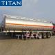 TITAN 3axle 4 Compartments 42cbm 50cbm Diesel Fuel Oil Aluminum Alloy Tanker Truck Semi Tank Trailer