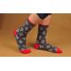 2015 Fashion supersoft cotton socks in cartoon christmas design for lovers