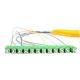 12 Core Fiber Optic Pigtail Sc APC Upc Fiber Simplex Pigtail Unjacketed Color Coded
