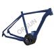 Electric All Terrain Mountain Bike Frame 27.5er Boost Blue Color With SPF Technolgy