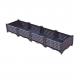 Home Drainable Deep Root Plastic Deck Planter Boxes Corrosion Resistance