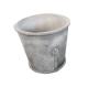 Hot selling high quality grey surface round planter pots for garden decorations