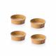 Non Toxic Small Wooden Salad Bowls Custom Size For Kids Bamboo Dinnerware