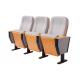 Grey Color Plywood Backrest Fireproof Folding Auditorium Chairs For Theater