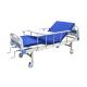 Two Crank Medical Hospital Ward Bed Backrest Adjustable With Dining Table