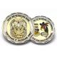 Double Plating 3D design gold plating coin challenge Coin with diamond scallop