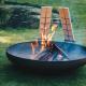 Wood Burning Corten Steel Outdoor Fire Pit Garden Camping Design